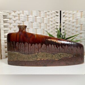 Artisan Ceramic Pottery Piece with Distinctive Glaze